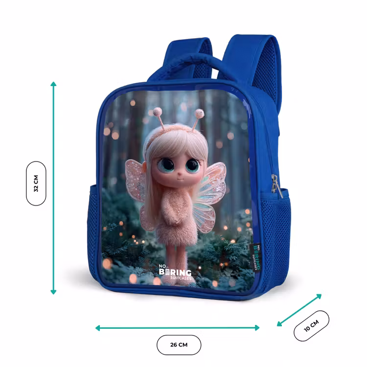 Fairy - Bos - Glitters Kinderrugzak - Blauw middel -productfoto_formaten