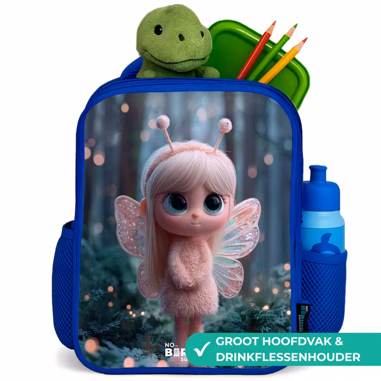 Fairy - Bos - Glitters Kinderrugzak - Blauw middel -inhoud_NL