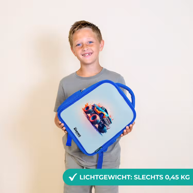 Fierce Wheels Kinderrugzak - Blauw middel -sfeer1_NL