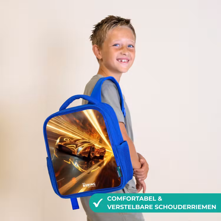 Goldrush Kinderrugzak - Blauw middel -sfeer3_NL
