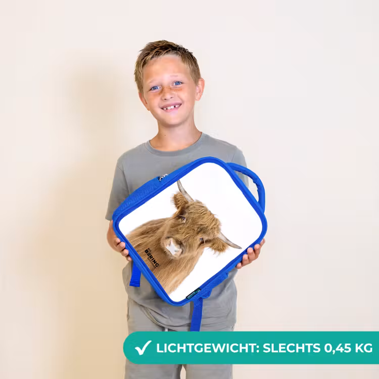 Halbe Hooglander Kinderrugzak - Blauw middel -sfeer1_NL