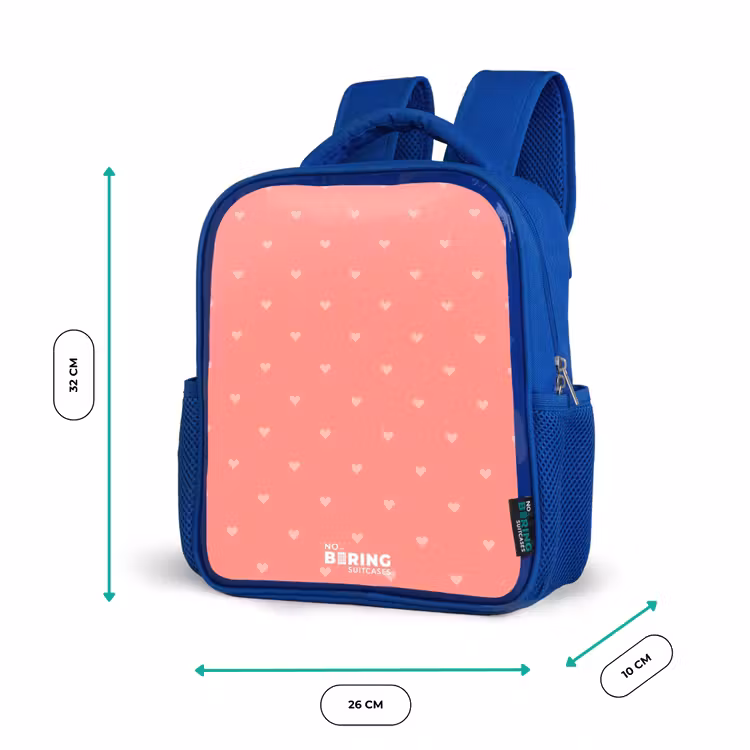 Hartendief Kinderrugzak - Blauw middel -productfoto_formaten