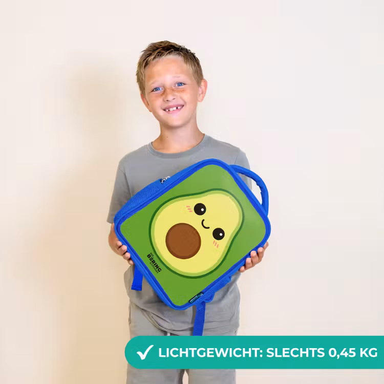 Kawai - Avocado - Groen Kinderrugzak - Blauw middel -sfeer1_NL