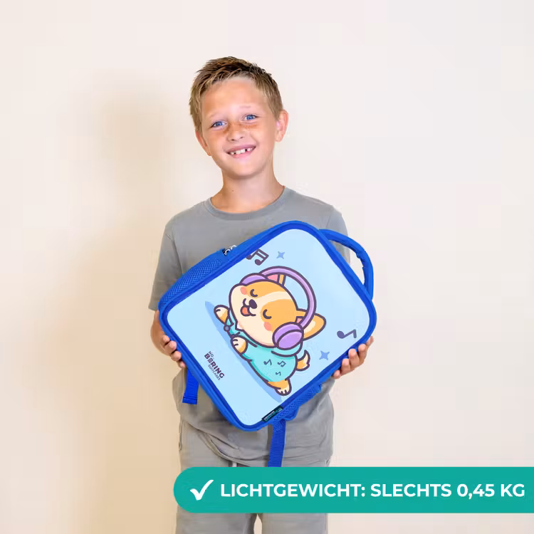 Kawai - Hond - Muziek Kinderrugzak - Blauw middel -sfeer1_NL