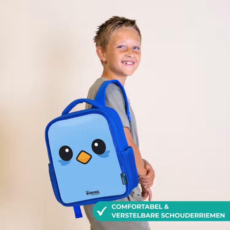 Kawai - Vogel - Blauw Kinderrugzak - Blauw middel -sfeer3_NL