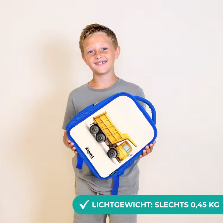 Kiepwagen - Getekend - Geel Kinderrugzak - Blauw middel -sfeer1_NL