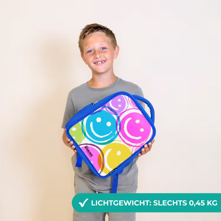 Kleurrijke glimlachexplosie Kinderrugzak - Blauw middel -sfeer1_NL