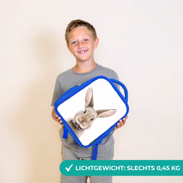 Koen Konijn Kinderrugzak - Blauw middel -sfeer1_NL