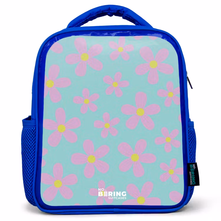 Madeliefjesmania mint Kinderrugzak - Blauw middel -3d