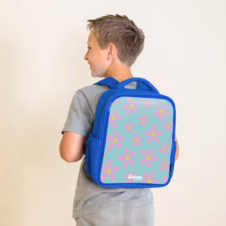 Madeliefjesmania mint Kinderrugzak - Blauw middel -sfeer2