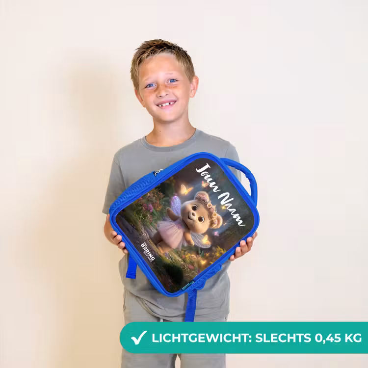 Beer - Vlinders - Bos - Fairy Kinderrugzak - Blauw middel -sfeer1_NL