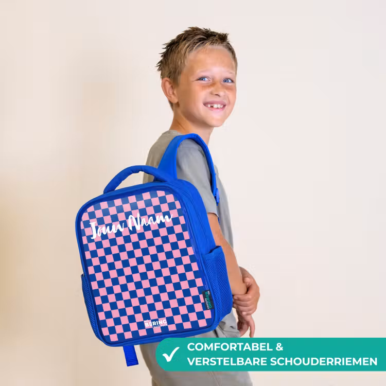 Blokjes - Blauw - Roze Kinderrugzak - Blauw middel -sfeer3_NL
