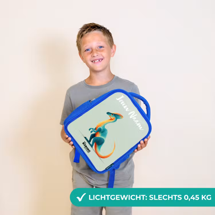 Dino - Blauw - Dier Kinderrugzak - Blauw middel -sfeer1_NL