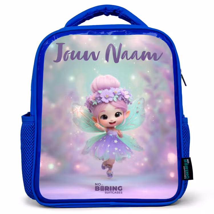 Elf - Tover - Magisch Kinderrugzak - Blauw middel -3d