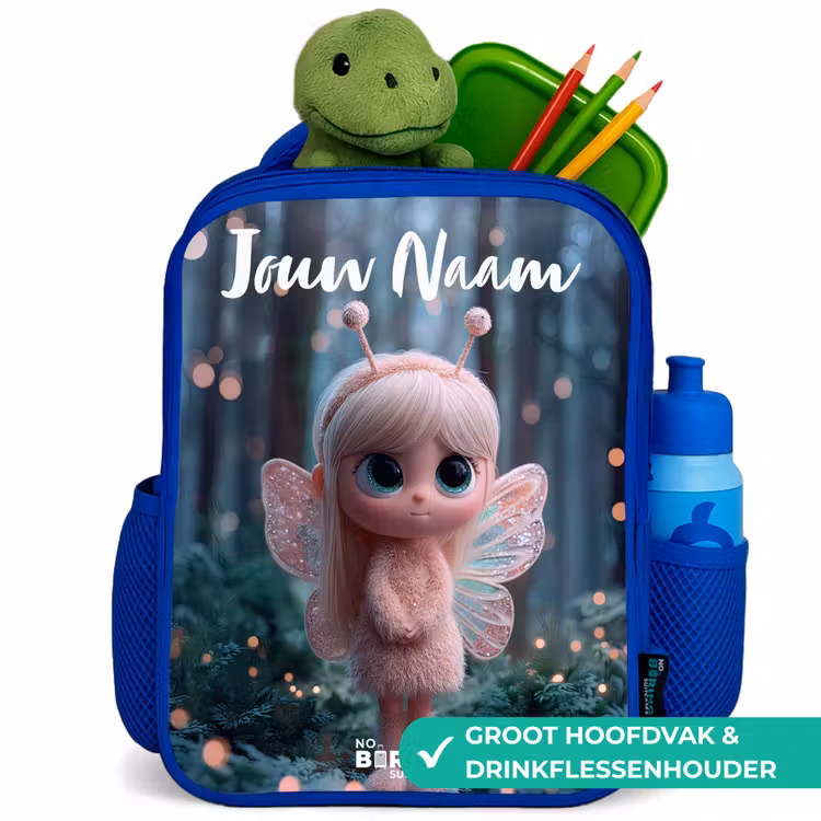 Fairy - Bos - Glitters Kinderrugzak - Blauw middel -inhoud_NL