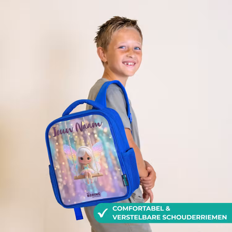 Fee - Elf - Regenboog Kinderrugzak - Blauw middel -sfeer3_NL