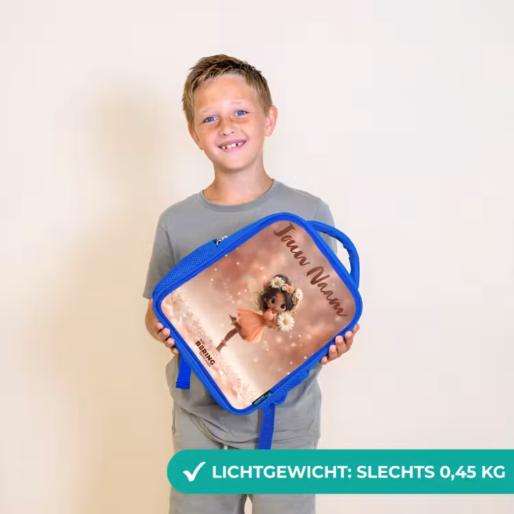 Fee met madeliefjes Kinderrugzak - Blauw middel -sfeer1_NL