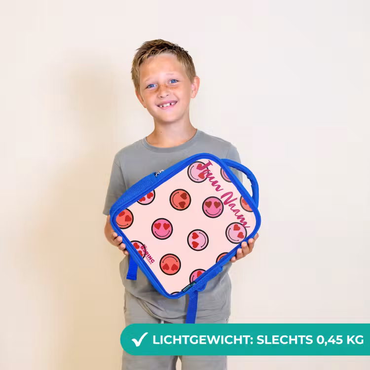 Hartje - Smiley - Patroon Kinderrugzak - Blauw middel -sfeer1_NL