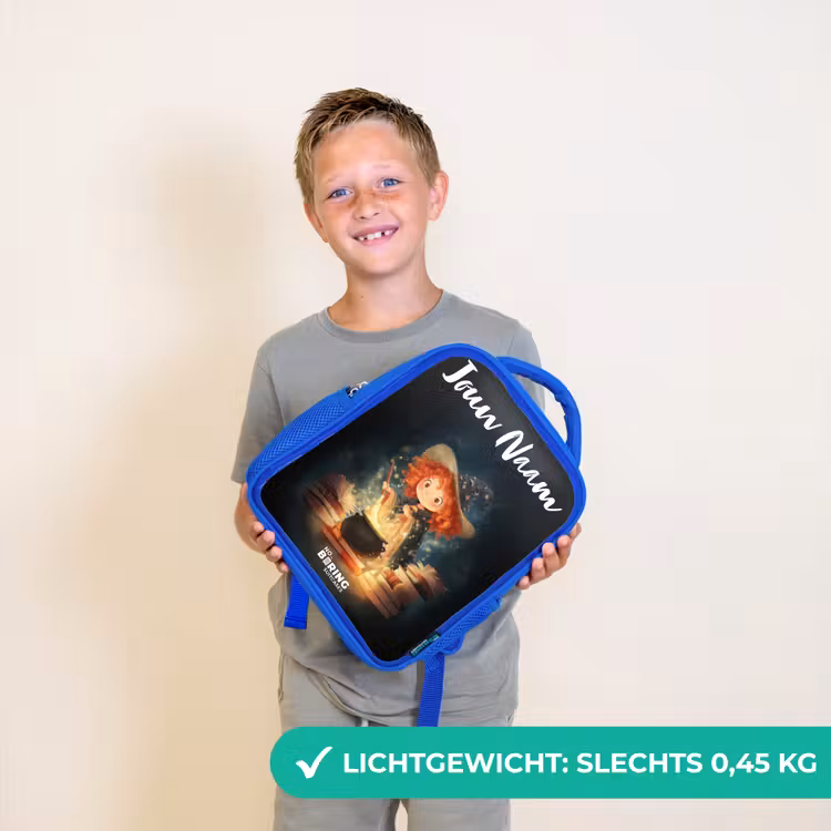 Heks met Sprankelende Toverdrank Kinderrugzak - Blauw middel -sfeer1_NL