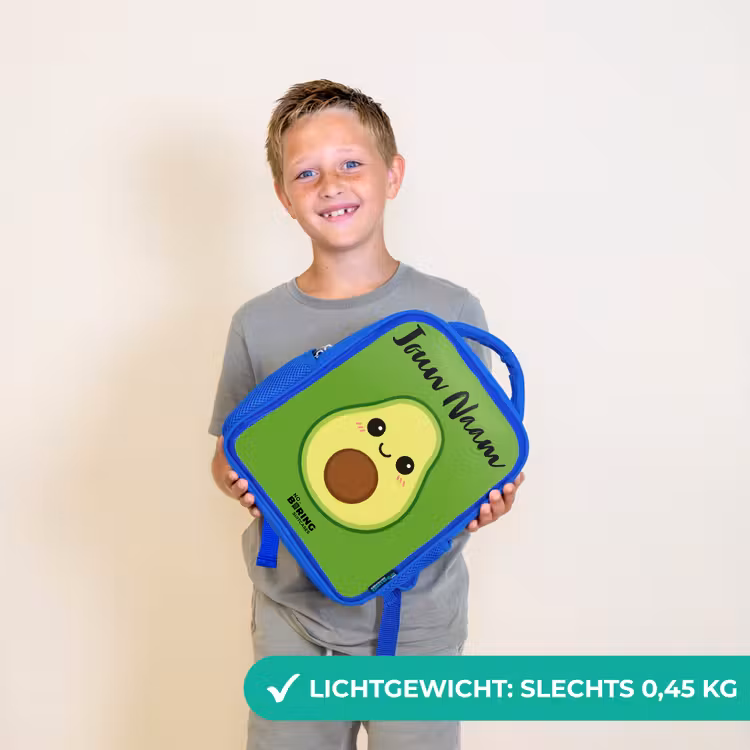 Kawai - Avocado - Groen Kinderrugzak - Blauw middel -sfeer1_NL