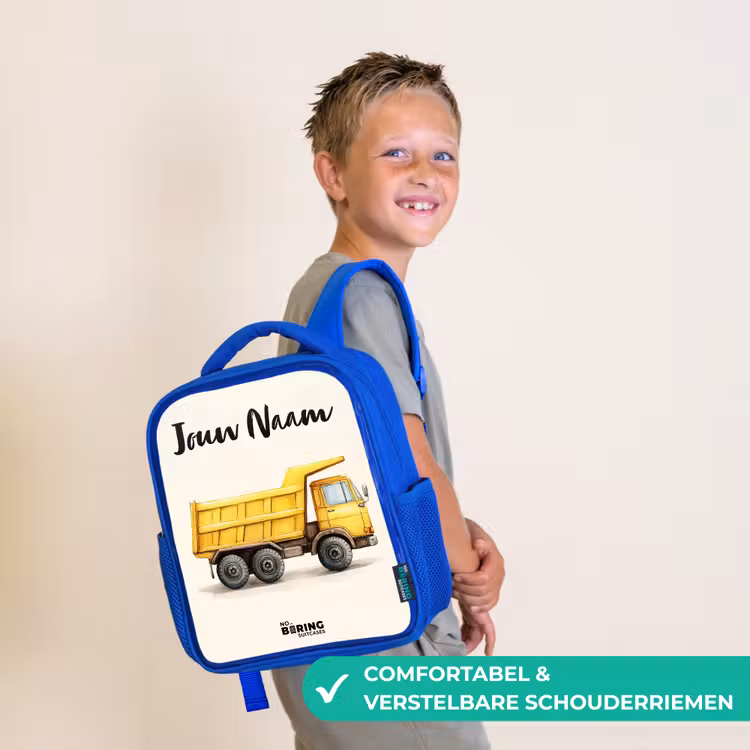 Kiepwagen - Getekend - Geel Kinderrugzak - Blauw middel -sfeer3_NL