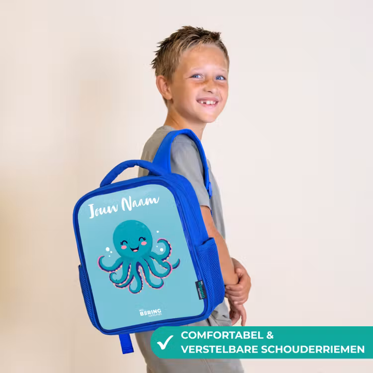 Octopus - Water - Blauw Kinderrugzak - Blauw middel -sfeer3_NL
