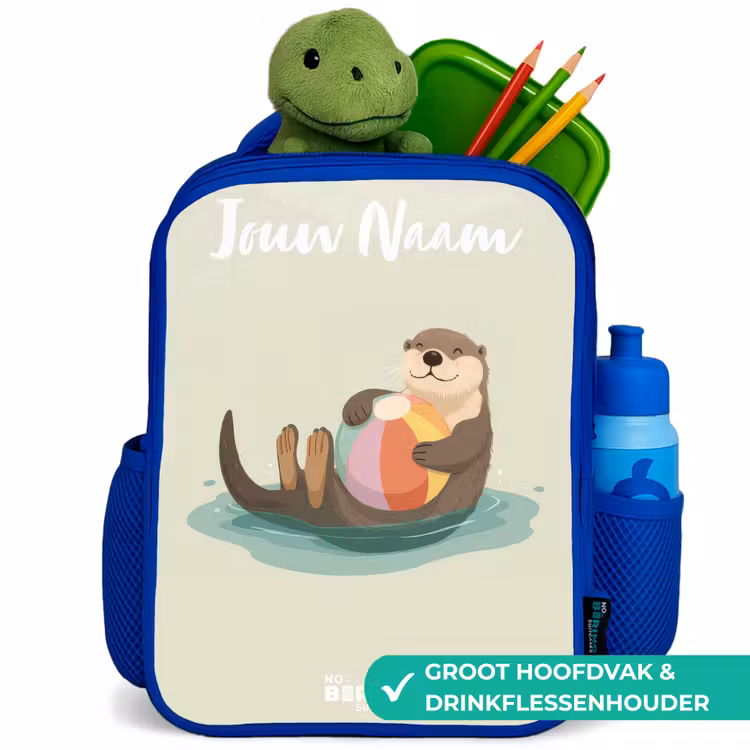 Otter - Strandbal - Water Kinderrugzak - Blauw middel -inhoud_NL