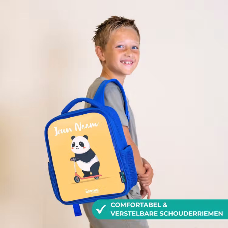 Panda - Step - Geel Kinderrugzak - Blauw middel -sfeer3_NL