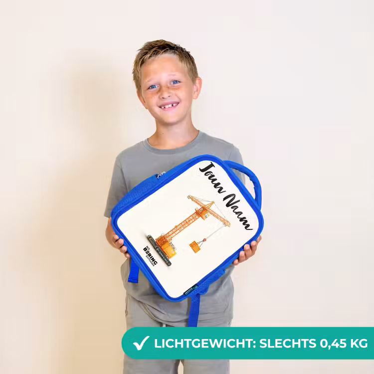Torenkraan - Getekend - Oranje Kinderrugzak - Blauw middel -sfeer1_NL
