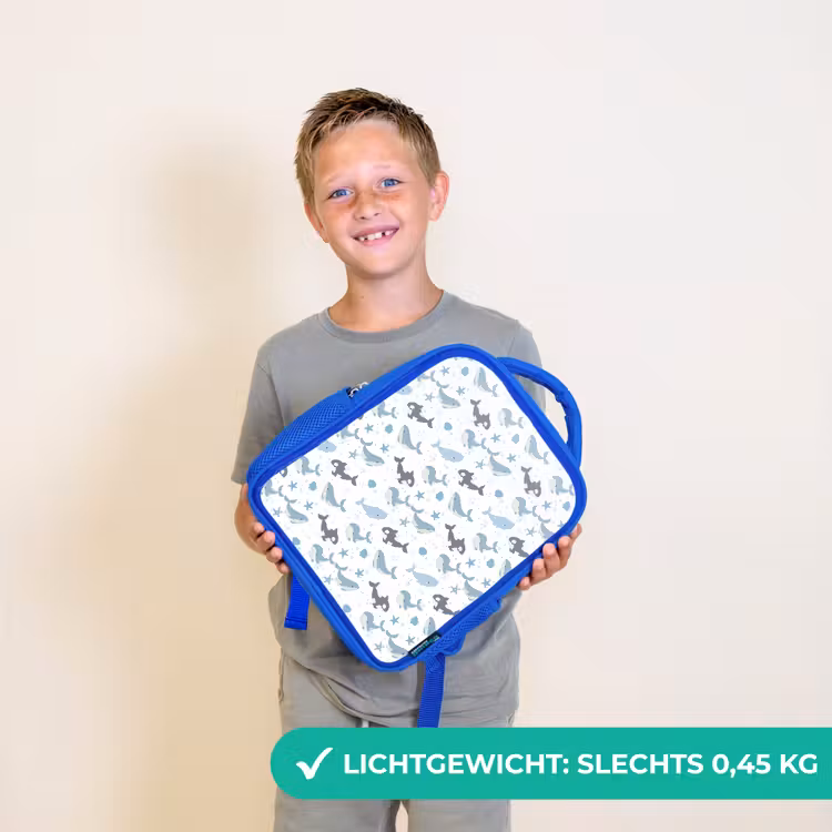 Oceaan - Walvis - Orka - Blauw Kinderrugzak - Blauw middel 862 -sfeer1_NL