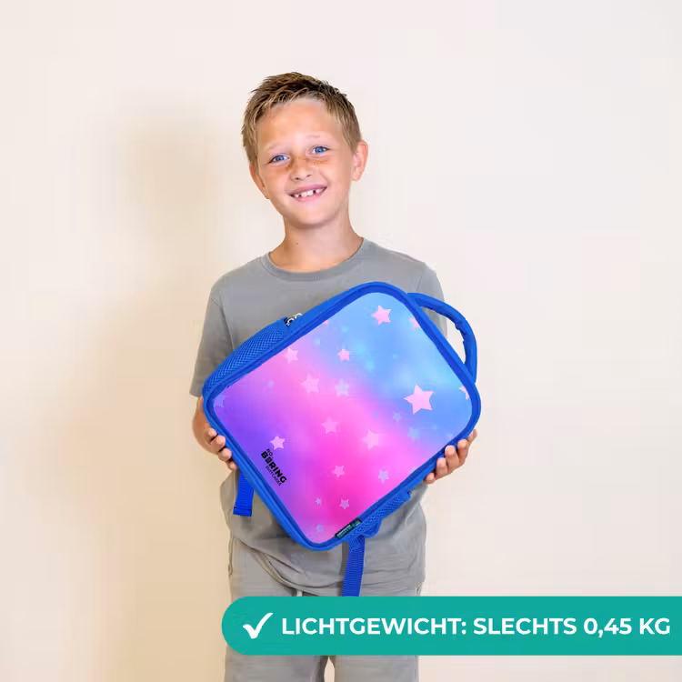 Sterren - Roze - Blauw Kinderrugzak - Blauw middel -sfeer1_NL