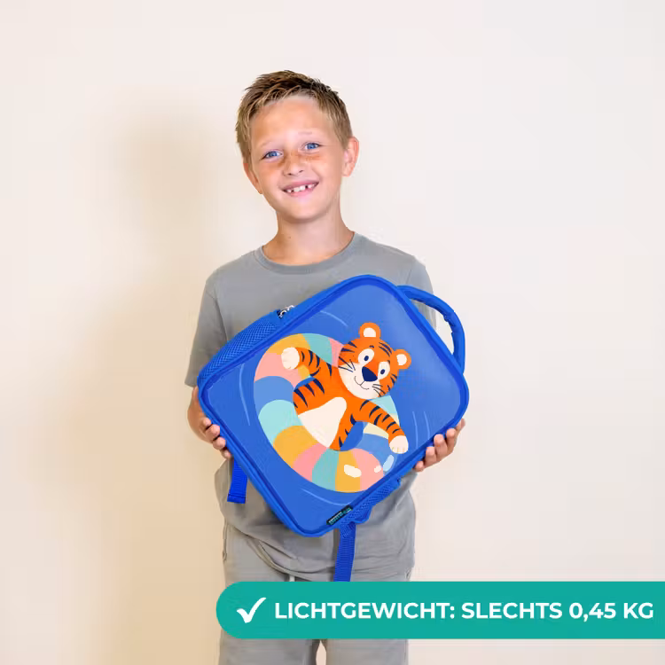 Tijger - Zwemband - Water Kinderrugzak - Blauw middel -sfeer1_NL
