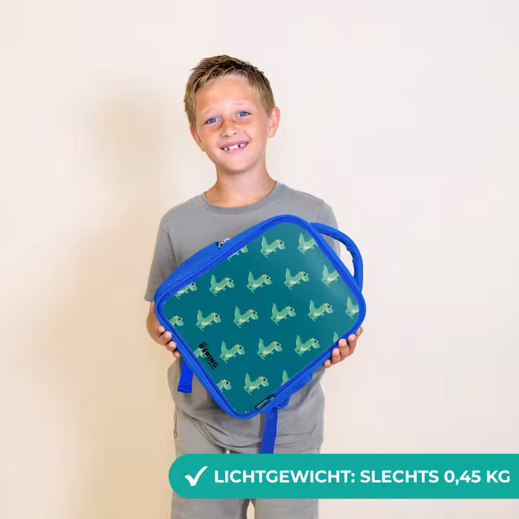 Tyranosaurus specs Kinderrugzak - Blauw middel -sfeer1_NL