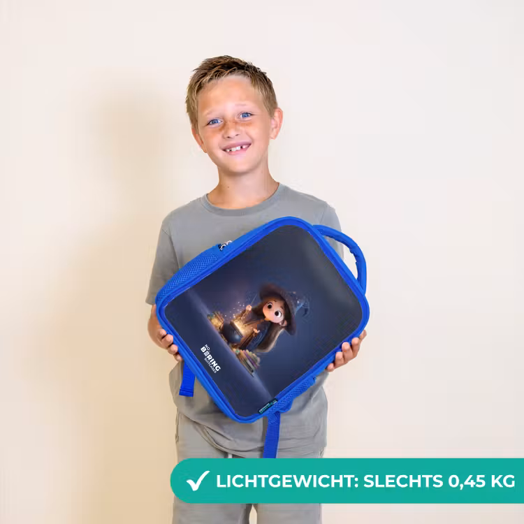 Betoverend meisje met ketel Kinderrugzak - Blauw middel -sfeer1_NL