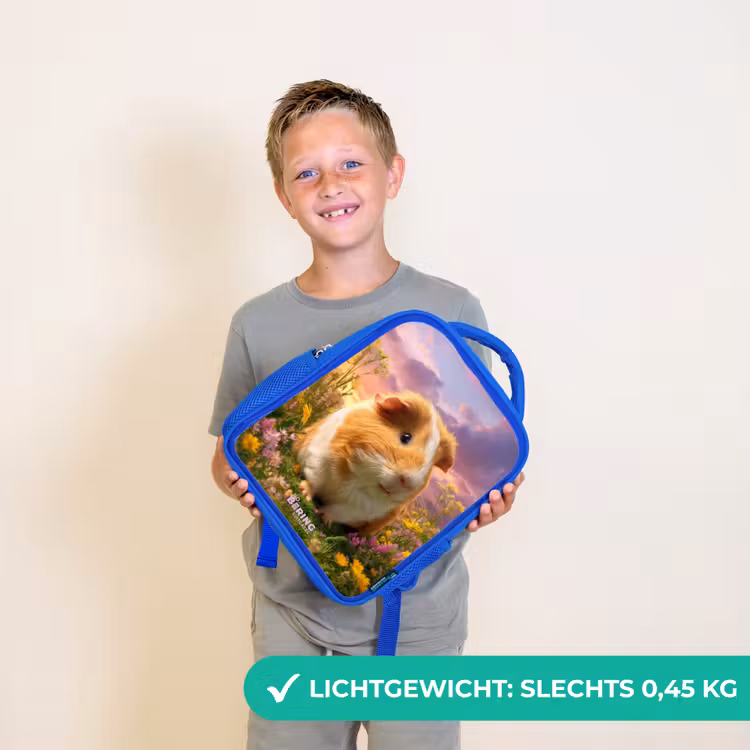 Cavia - Natuur - Dier Kinderrugzak - Blauw middel -sfeer1_NL
