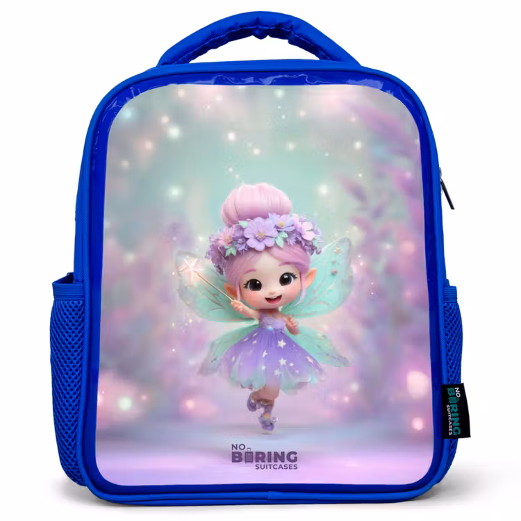Elf - Tover - Magisch Kinderrugzak - Blauw middel -3d