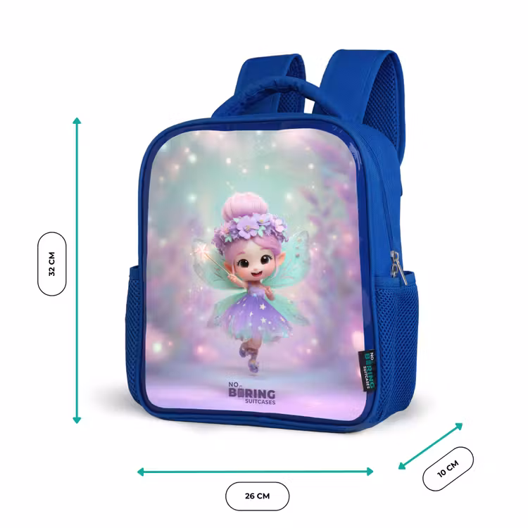 Elf - Tover - Magisch Kinderrugzak - Blauw middel -productfoto_formaten