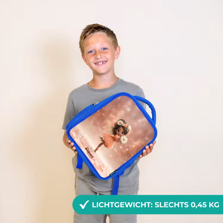 Fee met madeliefjes Kinderrugzak - Blauw middel -sfeer1_NL