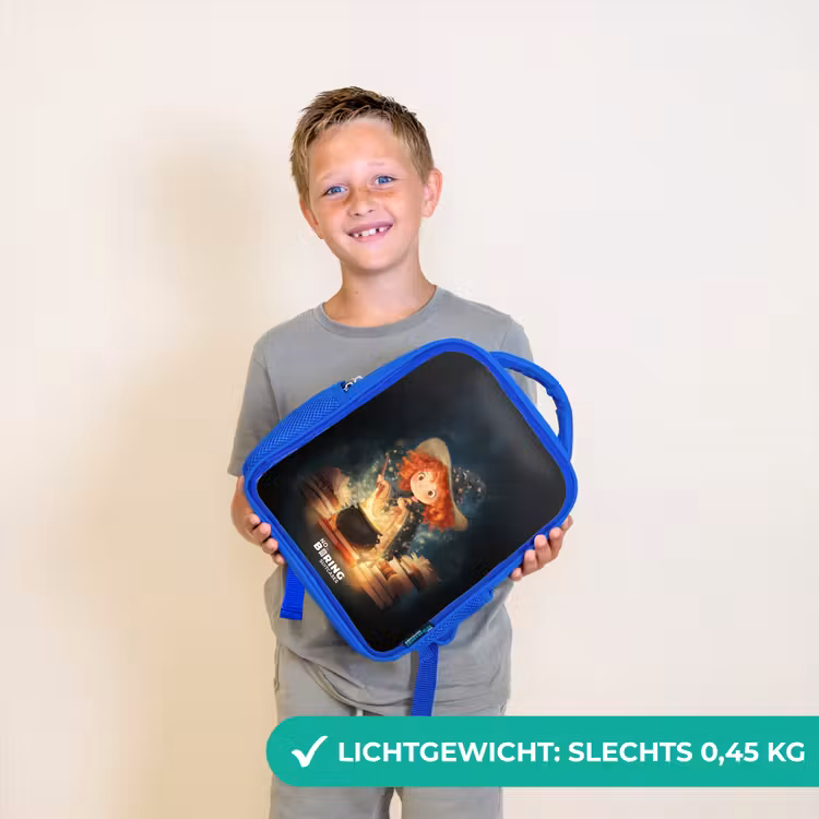 Heks met Sprankelende Toverdrank Kinderrugzak - Blauw middel -sfeer1_NL