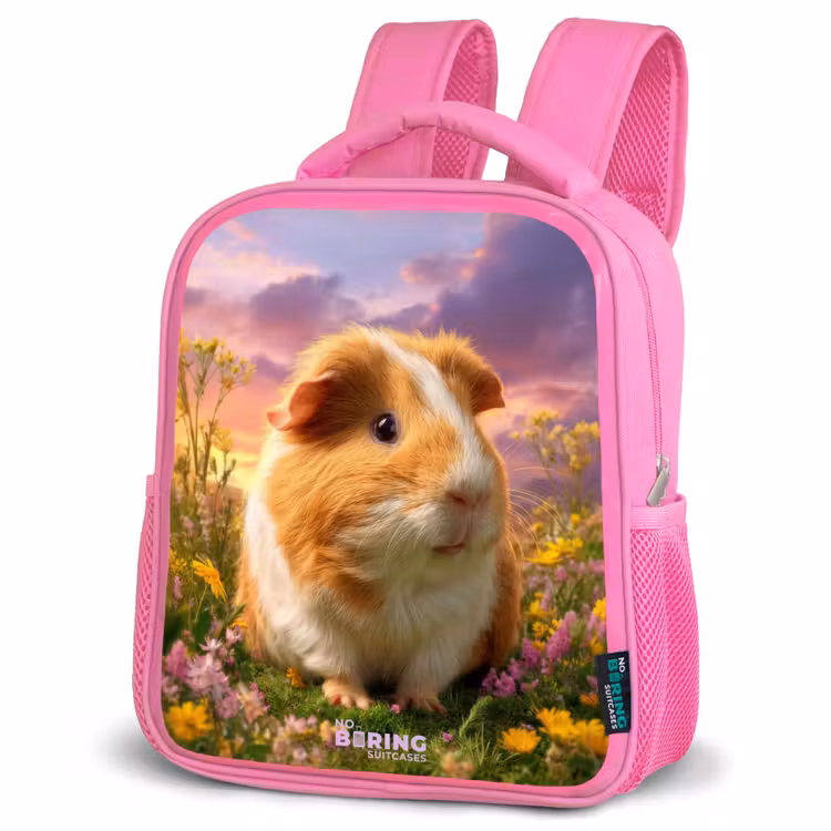 Cavia - Natuur - Dier Kinderrugzak - Roze middel -schuin