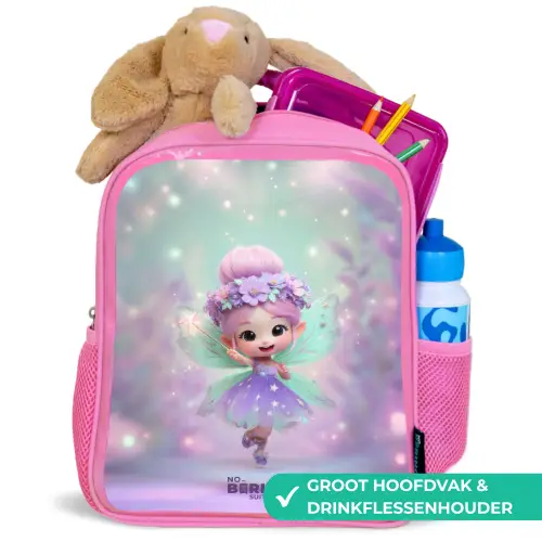 Elf - Tover - Magisch Kinderrugzak - Roze middel -inhoud_NL