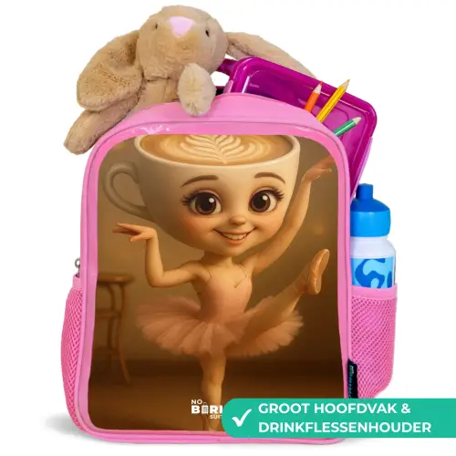 Ballerina Cappuccina Kinderrugzak - Roze middel -inhoud_NL