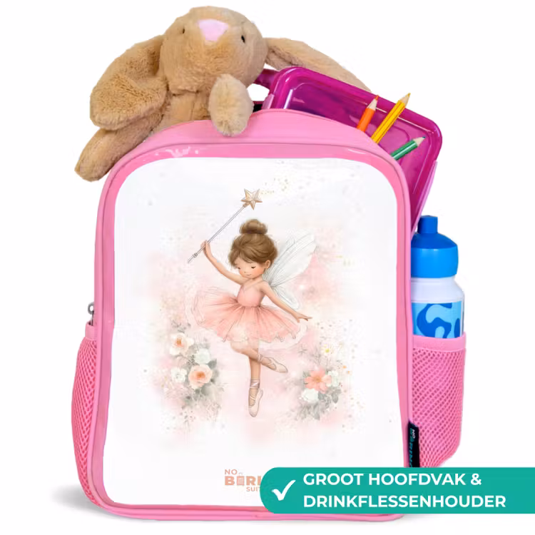 Ballerina fee in roze Kinderrugzak - Roze middel -inhoud_NL
