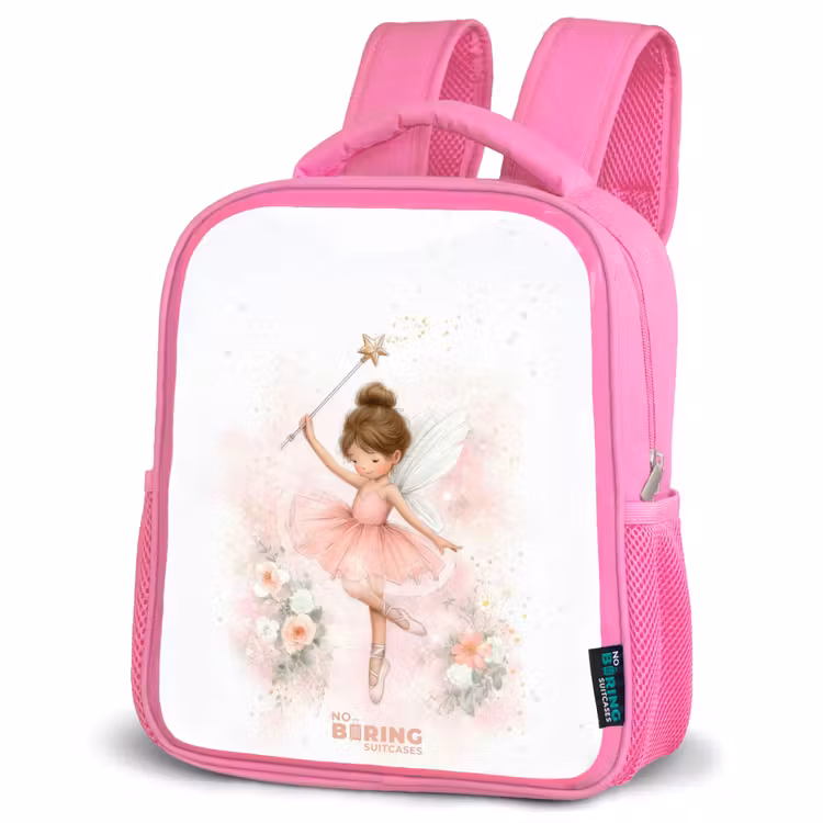 Ballerina fee in roze Kinderrugzak - Roze middel -schuin