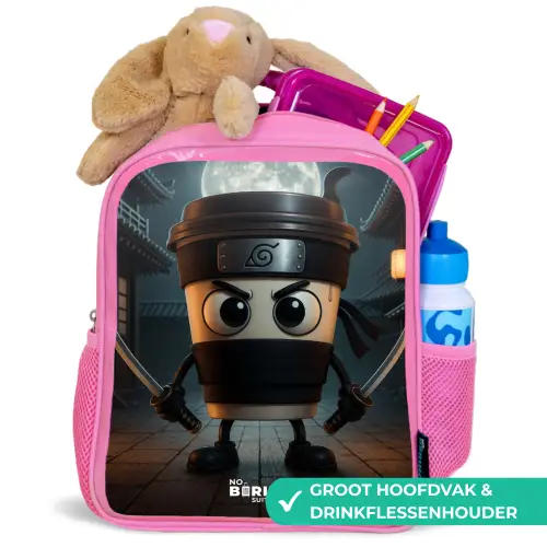 Capuchino Assassino Kinderrugzak - Roze middel -inhoud_NL