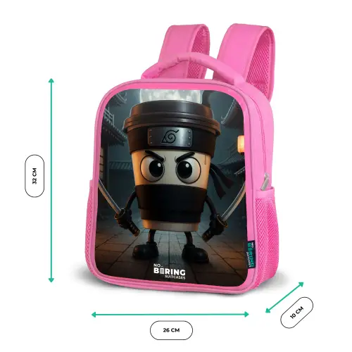 Capuchino Assassino Kinderrugzak - Roze middel -productfoto_formaten