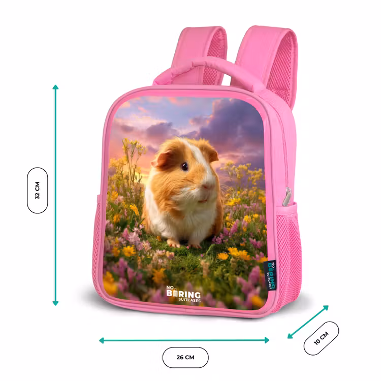 Cavia - Natuur - Dier Kinderrugzak - Roze middel -productfoto_formaten