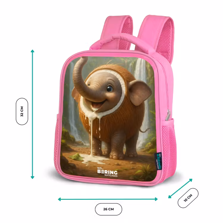 Coconote Elephante Kinderrugzak - Roze middel -productfoto_formaten