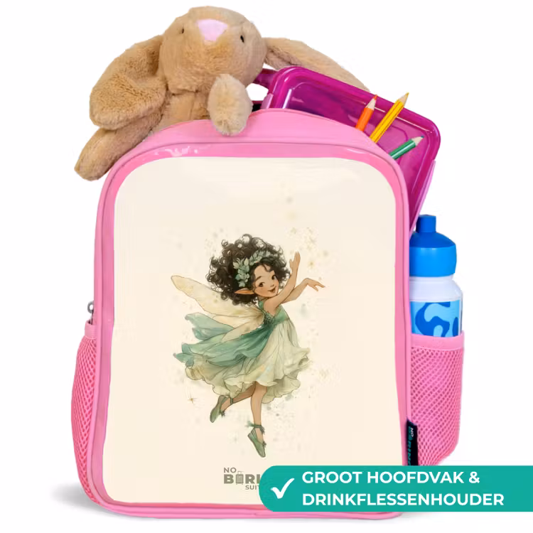 Dansende bosfee Kinderrugzak - Roze middel -inhoud_NL