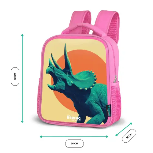 Dino - Triceratops - Dier Kinderrugzak - Roze middel -productfoto_formaten